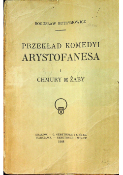 Przekład komedyi Arystofanesa, 1908
