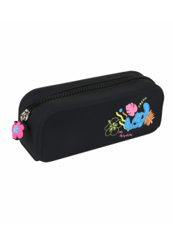 Saszetka silikonowa Disney Black Stitch czarna