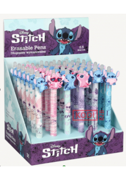 Długopis wymazywalny automatyczny STITCH pastel 1szt.mix wzorów