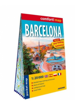Comfort! map Barcelona midi 1:20 000 plan miasta