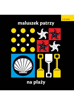 Maluszek patrzy Na plaży