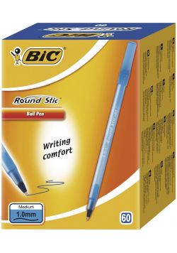 Długopis Round Stic niebieski (60szt) BIC