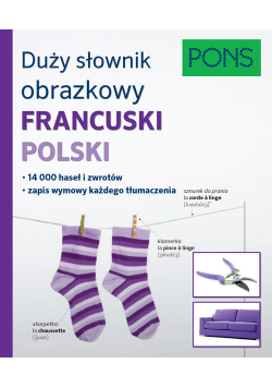 Duży słownik obrazkowy Francuski Polski Pons