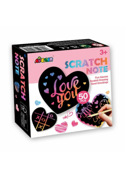 Wydrapywanki Notes w kształcie serca