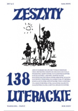 Zeszyty literackie 138 2/2017