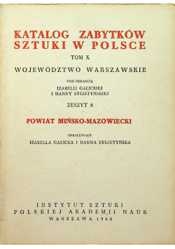 Katalog zabytków sztuki w Polsce Tom X zeszyt 8