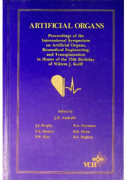 Artificial Organs: Proceedings of the International