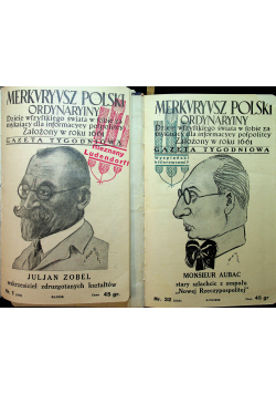 Merkvryvsz Polski ordynaryiny nr od 1 do 59 2 tomy  1938 r