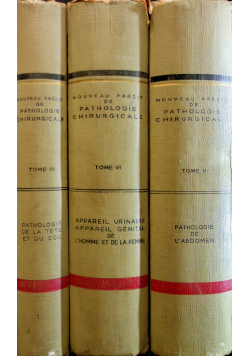 Nouveau précis de pathologie chirurgicale 4 tomy 1949 r.