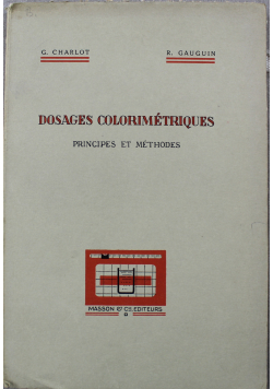 Dosages colorimetriques Principes et methodes