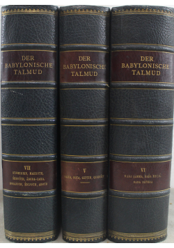 Der Babylonische talmud 3 tomy 1925 r