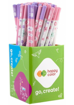 Ołówek trójkątny 2B Pearl flower (72szt) w kubku