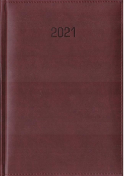 Kalendarz 2021 B5 Vivella Tygodniowy bordowy