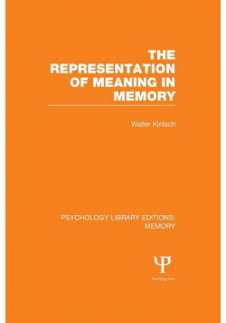 The Representation of Meaning in Memory (PLE