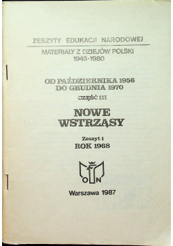 Zeszyty edukacji narodowej Nowe Wstrząsy zeszyt 1