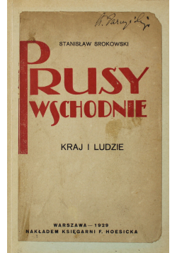 Prusy Wschodnie Kraj i ludzie 1929 r.