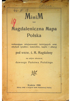 Magdaleniczna Mapa Polska 1906 r