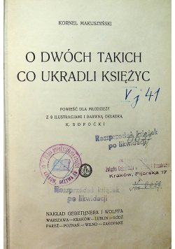 O Dwóch takich co ukradli księżyc 1928 r.
