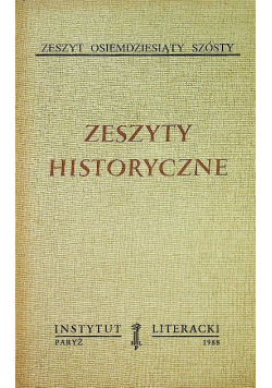 Zeszyty historyczne zeszyt 86