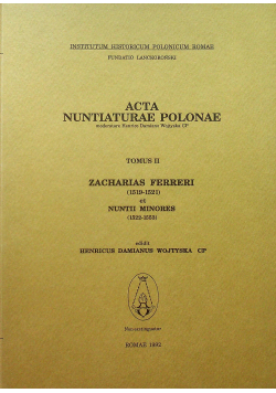 Acta Nuntiaturae Polonae Tomus II