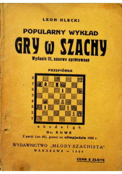 Gry w szachy 1929 r