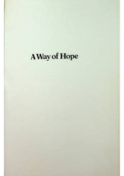 A way of Hope