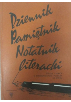 Dziennik pamiętnik notatnik literacki