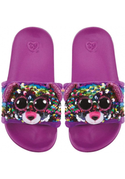 Ty Fashion cekinowe kapcie - Leopard rozm.L