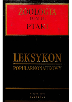 Zoologia tom 3 ptaki