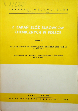 Z badań złóż surowców chemicznych w Polsce