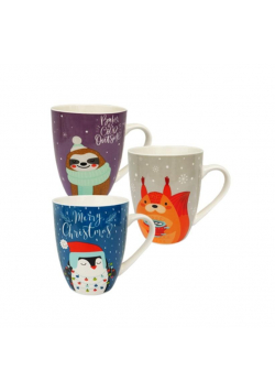 Kubek porcelanowy mix wzorów (6szt)