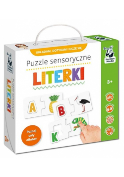 Kapitan Nauka. Puzzle sensoryczne. Literki