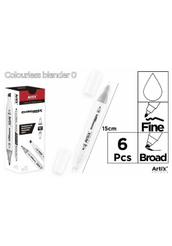 Marker Chromax z 2 końcówk. colourless 0 (6szt)