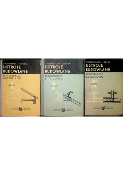 Ustroje budowlane 3 tomy