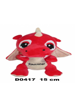 Smok "Kraków" beż czerwony 15cm