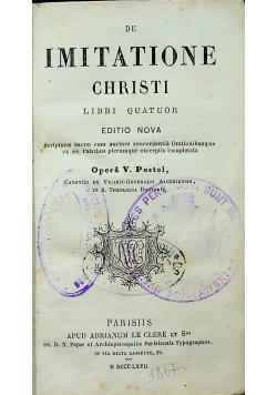 De Imitatione Christi 1867 r.