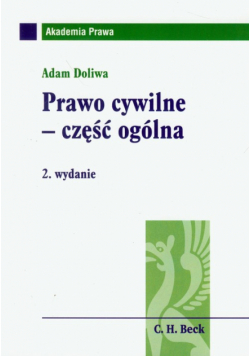 Doliwa Adam - Prawo cywilne : Część ogólna