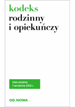 Kodeks rodzinny i opiekuńczy