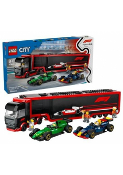LEGO(R) CITY 60445 Ciężarówka z bolidami RB20 i AMR2