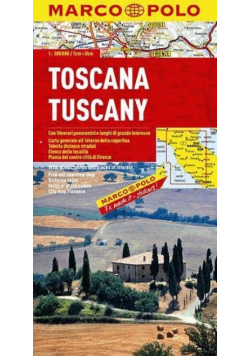 Mapa Drogowa Toskania 1: 300 000