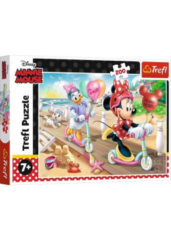 Puzzle 200 Minnie na plaży Disney
