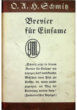 Brevier fur Einsame 1923 r.