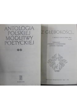 Antologia polskiej modlitwy poetyckiej /Z głębokości 2 tomy