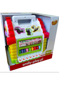 Domek sorter grający interaktywny edukacyjny kostka pianinko multidomek