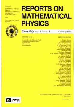 Reports On Mathematical Physics 87/1 Polska