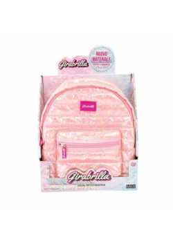 Plecak puff jasno różowy 22cm