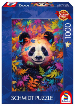 Puzzle PQ 1000 Panda w kolorowym lesie 112974