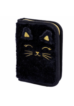 Piórnik pojedyn z wyp Astrabag Fluffy Kitty Black