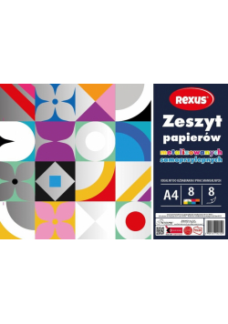 Zeszyt papierów kolor samoprzylep. A4/8K (10szt)