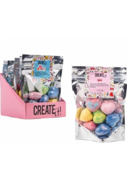 Mini bomby do kąpieli Serca 7szt CREATE IT!